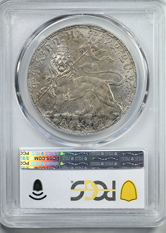 EE1895 (1903) Ethiopia Birr PCGS AU53 KM-19