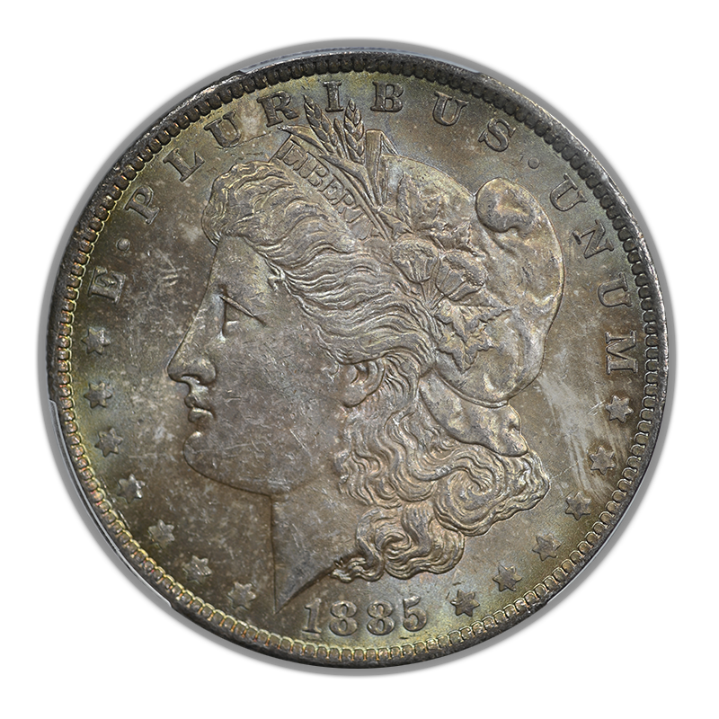 1885-O Morgan Dollar $1 PCGS MS63 CAC - TONED!