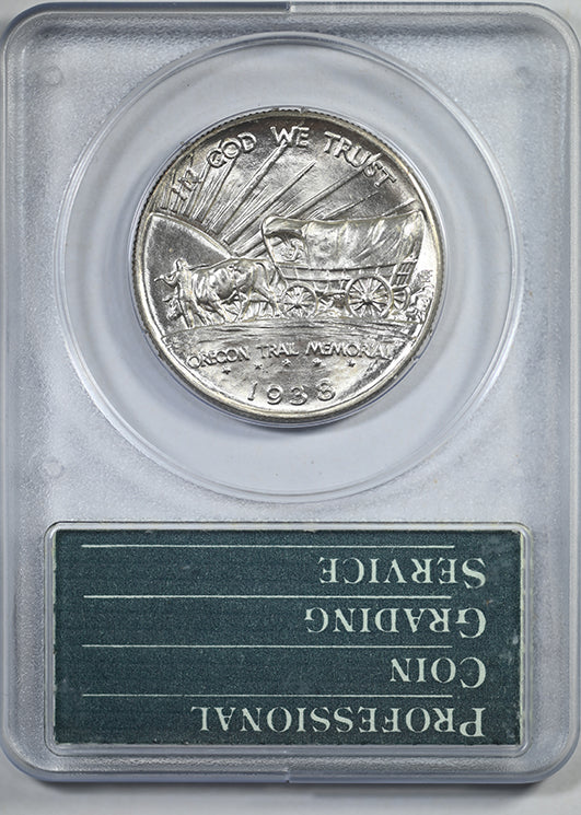 1938-D Oregon Trail Classic Commemorative Half Dollar 50C PCGS Ratter MS65 CAC