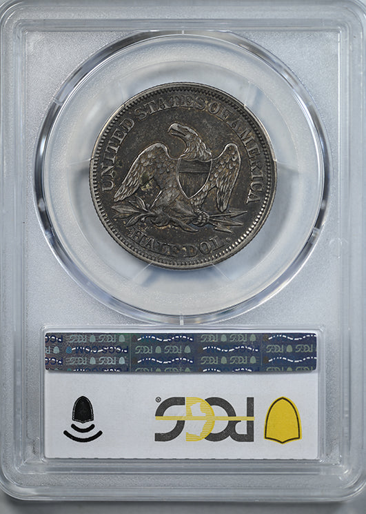 1858 Liberty Seated Half Dollar 50C PCGS XF40 CAC