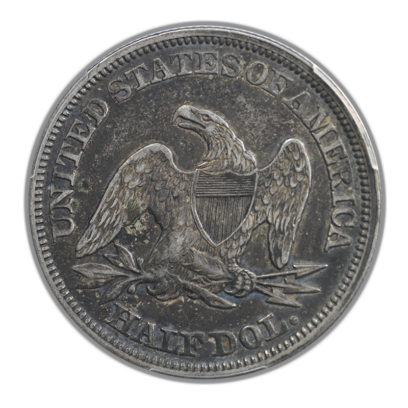 1858 Liberty Seated Half Dollar 50C PCGS XF40 CAC