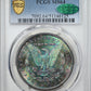 1879-S Morgan Dollar $1 PCGS MS64 CAC - RAINBOW TONED!