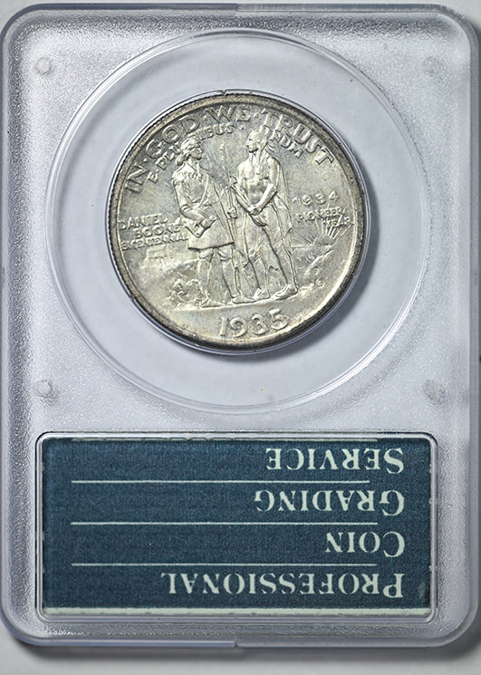 1935/34-S Boone Classic Commemorative Half Dollar 50C PCGS Rattler MS64 CAC
