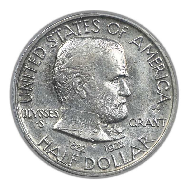 1922 Grant with Star Classic Commemorative Half Dollar 50C PCGS MS63