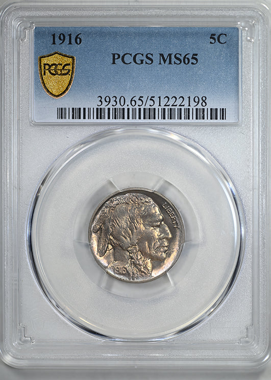 1916 Buffalo Nickel 5C PCGS MS65