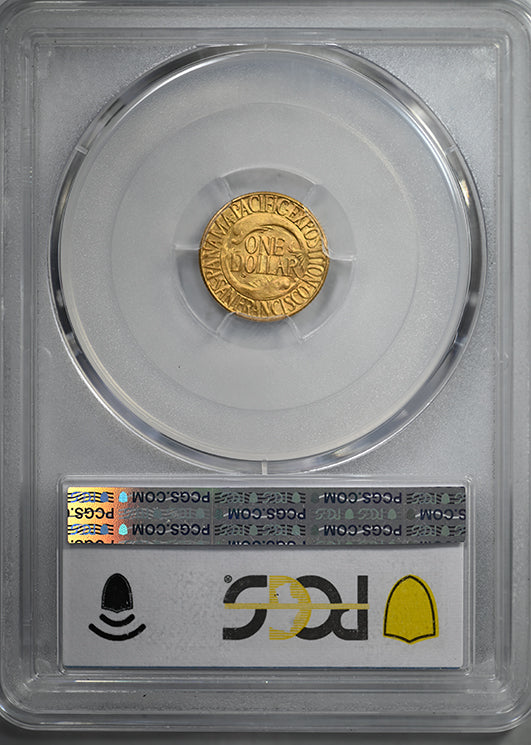 1915-S Panama-Pacific Classic Commemorative Gold Dollar G$1 PCGS MS65 CAC with Original Envelope