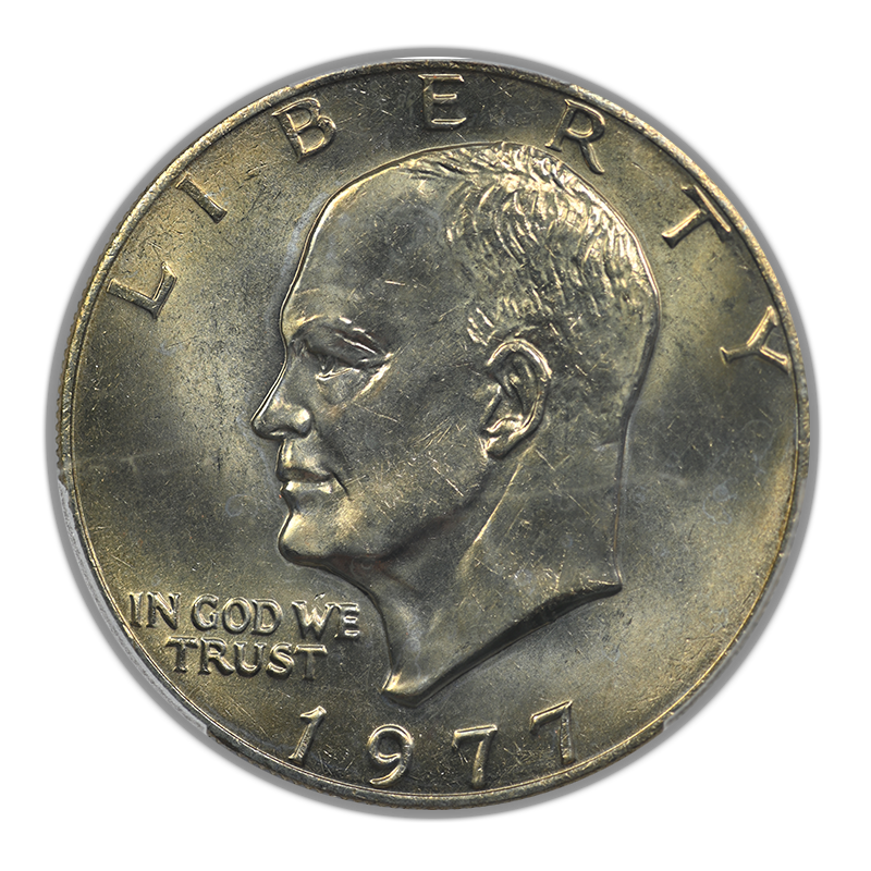 1977 Clad Eisenhower Ike Dollar $1 PCGS MS64 CAC