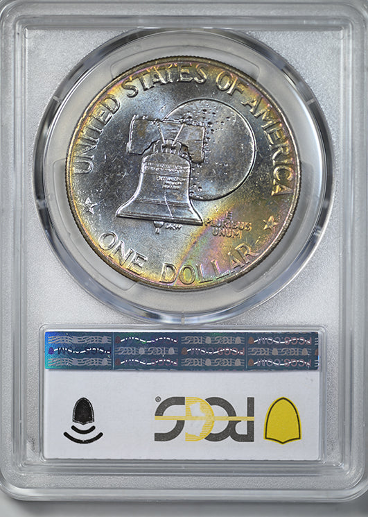 1976 Type 2 Clad Eisenhower Ike Dollar $1 PCGS MS65 - REVERSE TONED!