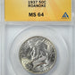 1937 Roanoke Classic Commemorative Half Dollar 50C ANACS MS64