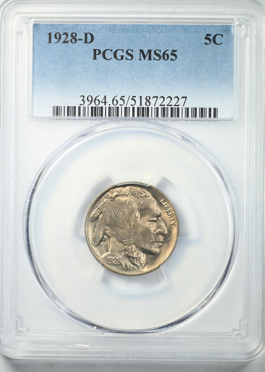 1928-D Buffalo Nickel 5C PCGS MS65