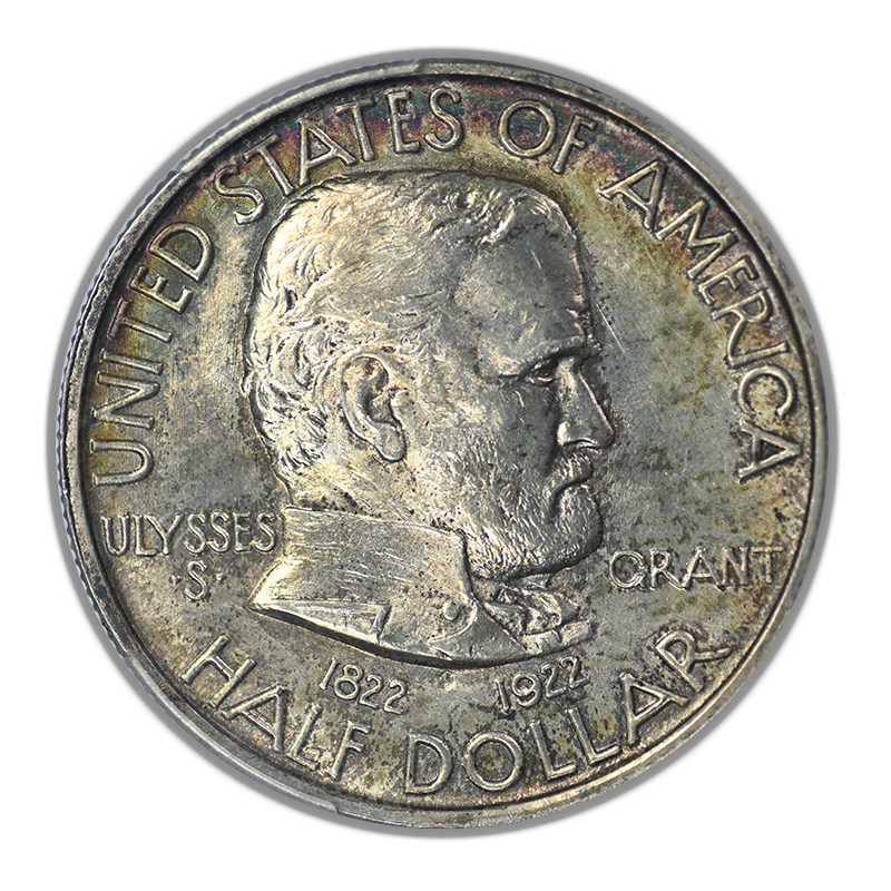 1922 Grant Classic Commemorative Half Dollar 50C PCGS MS66 - TONED!