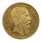 1866-Mo Mexico Gold 20 Peso G20P PCGS AU55 - Maximilian KM-389 Au