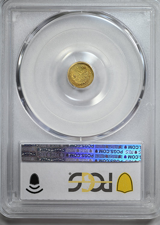 1870 Round California Fractional Gold Liberty Head 1/4 Dollar G25C PCGS MS62 BG-808