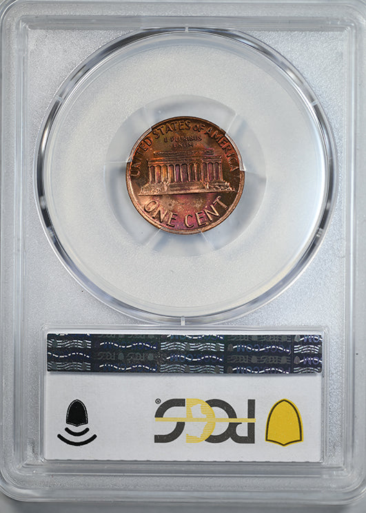 1970-S Lincoln Memorial Cent 1C PCGS MS65BN - Large Date - TONED!