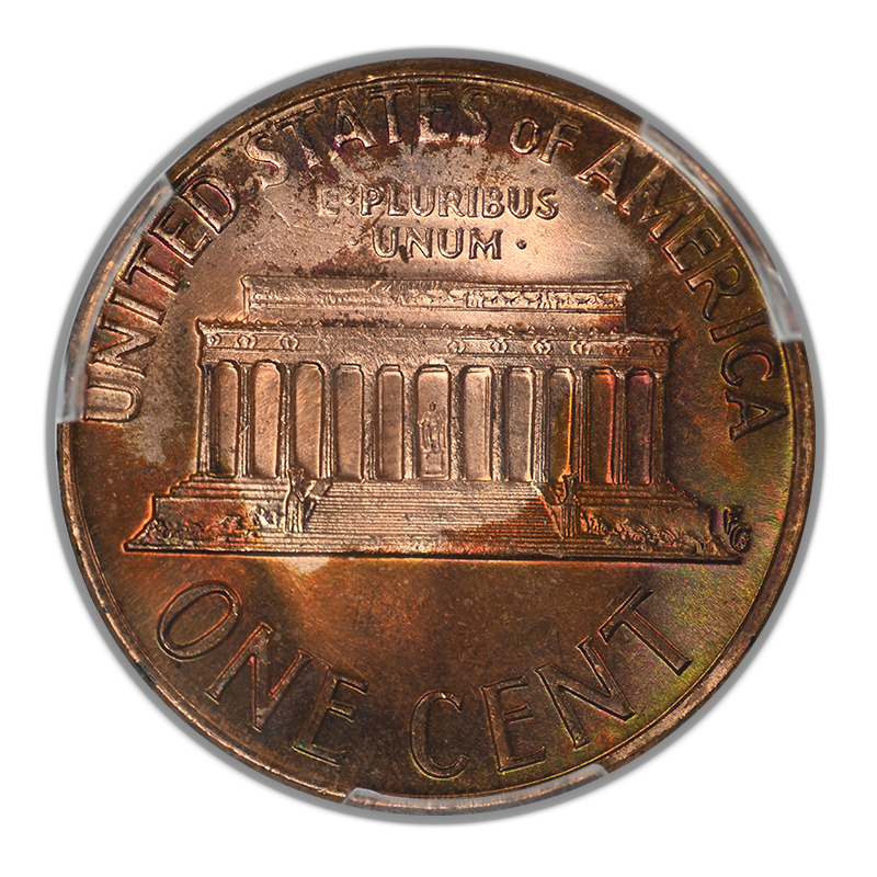 1973-D Lincoln Memorial Cent 1C PCGS MS64RB - TONED!