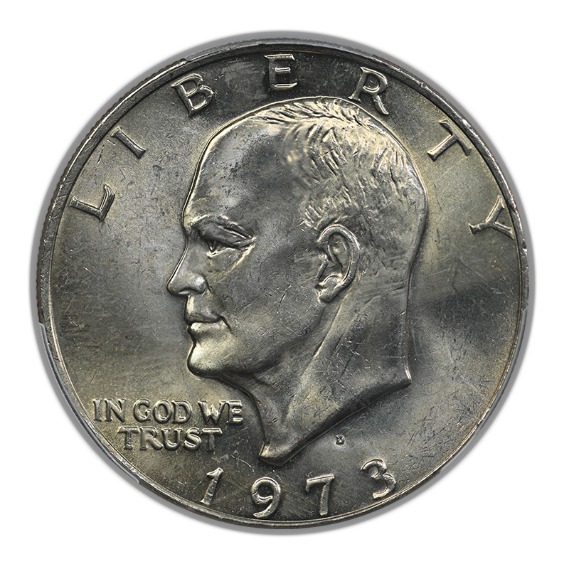 1973-D Clad Eisenhower Ike Dollar $1 PCGS MS64 CAC