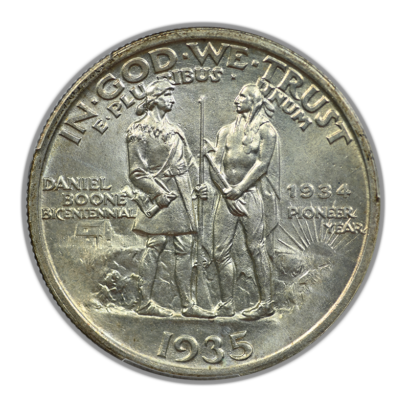 1935/34 Boone Classic Commemorative Half Dollar 50C PCGS MS65
