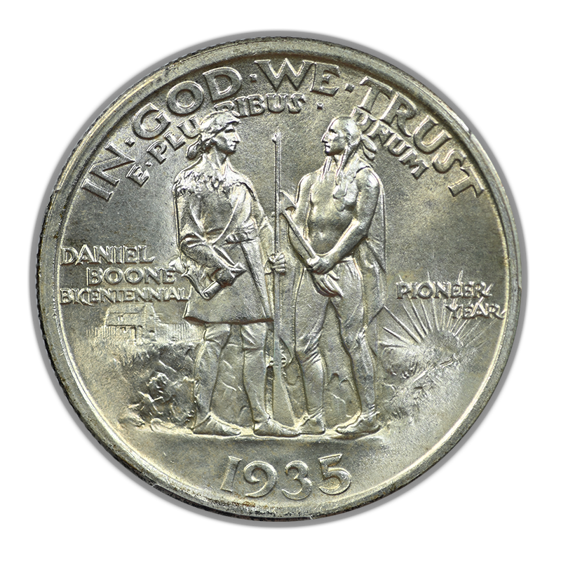1935 Boone Classic Commemorative Half Dollar 50C PCGS MS65