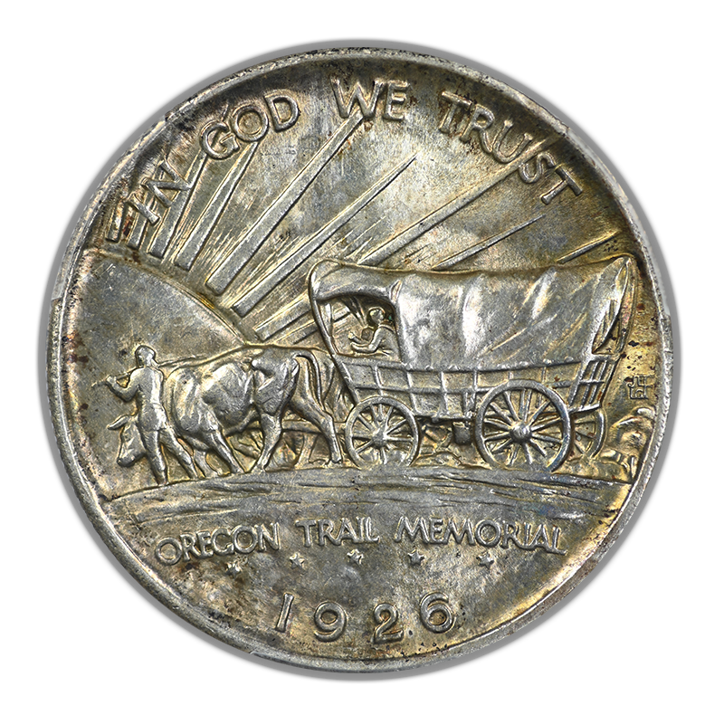 1926-S Oregon Trail Classic Commemorative Half Dollar 50C PCGS MS63