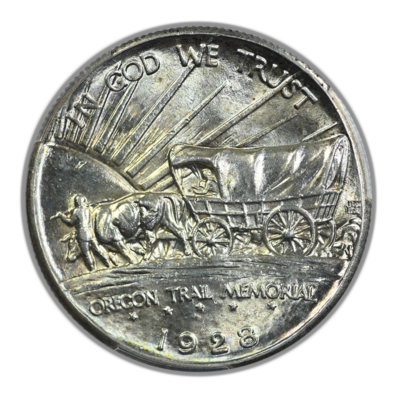 1928 Oregon Trail Classic Commemorative Half Dollar 50C PCGS MS65