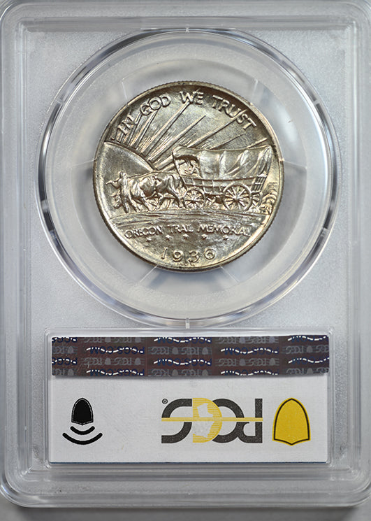 1936 Oregon Trail Classic Commemorative Half Dollar 50C PCGS MS64