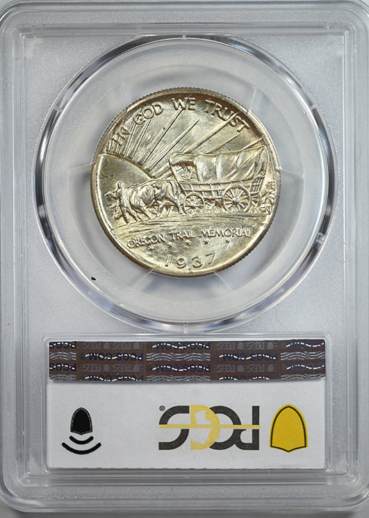 1937-D Oregon Trail Classic Commemorative Half Dollar 50C PCGS MS65