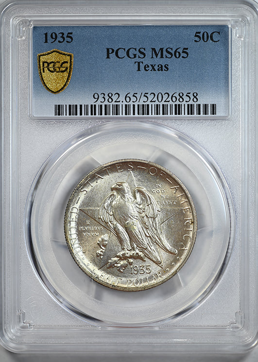 1935 Texas Classic Commemorative Half Dollar 50C PCGS MS65