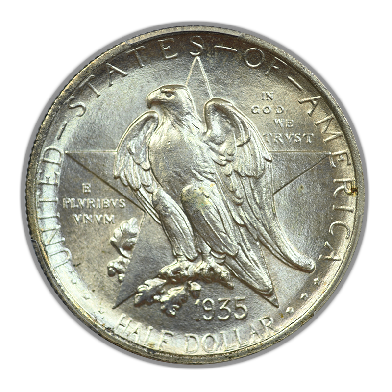 1935 Texas Classic Commemorative Half Dollar 50C PCGS MS65