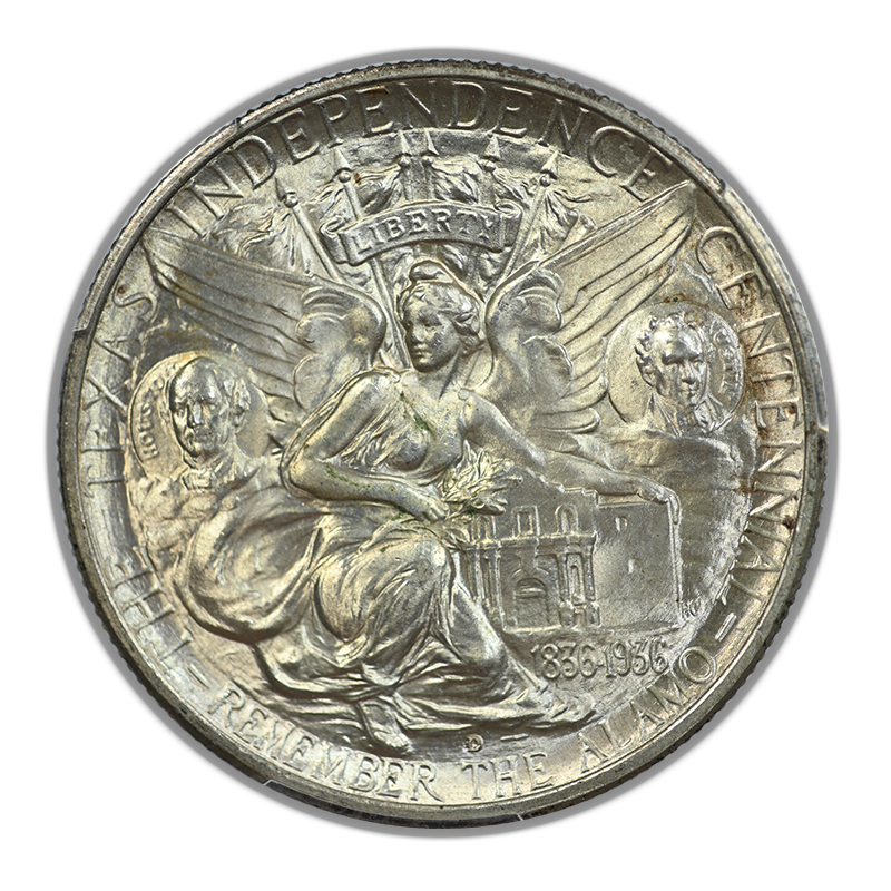 1936-D Texas Classic Commemorative Half Dollar 50C PCGS MS66