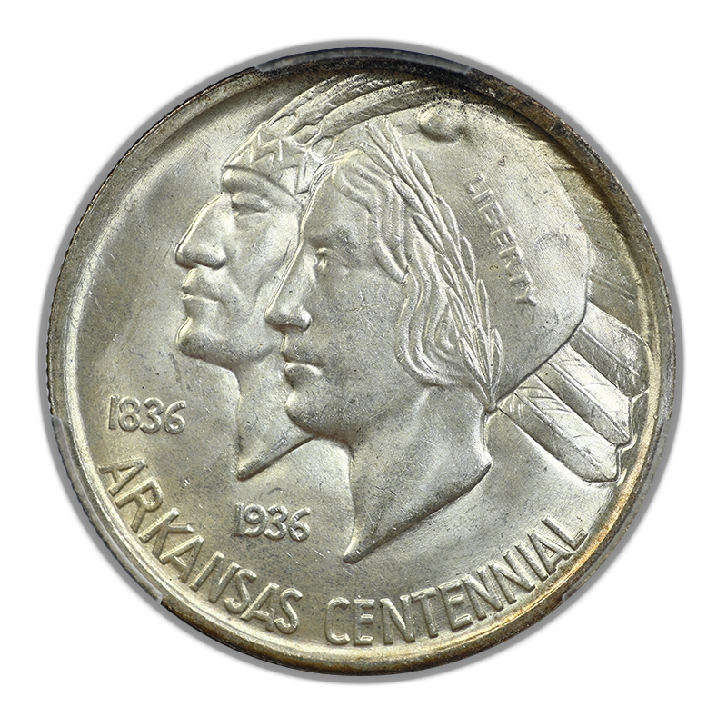 1936 Arkansas Classic Commemorative Half Dollar 50C PCGS MS65