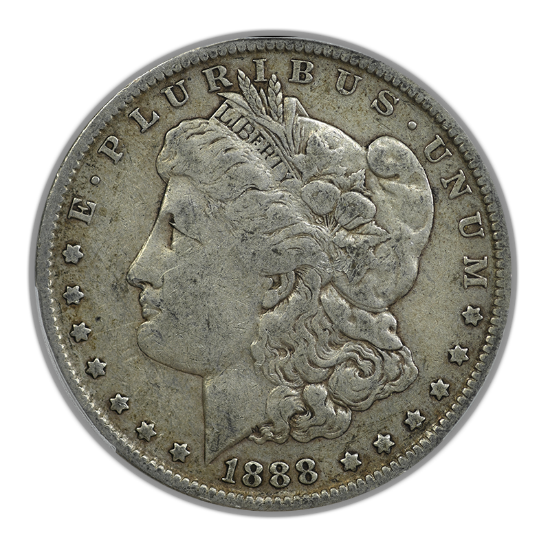 1888-O Morgan Dollar $1 PCGS F15 - TOP 100 VAM 4 Hot Lips