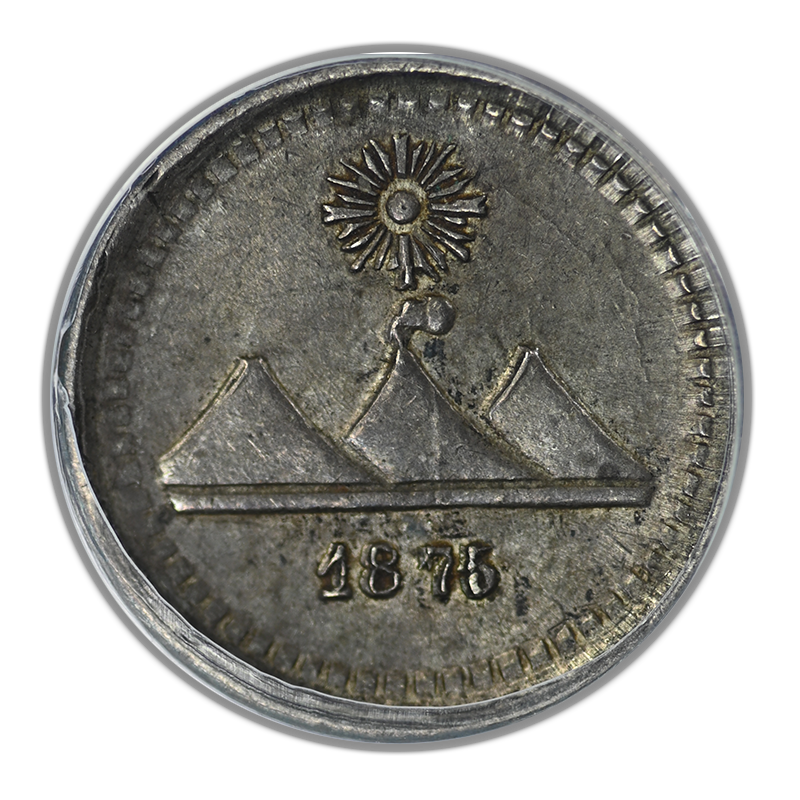 1875-P Guatemala 1/4R Real PCGS MS62