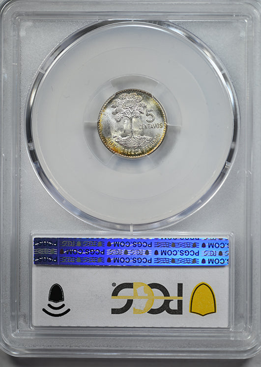 1960 Guatemala 5C Centavos PCGS MS66