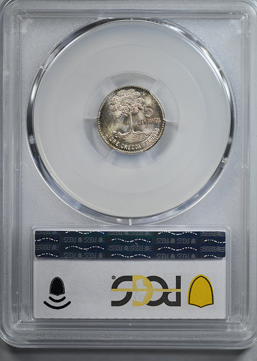 1960 Guatemala 5C Centavos PCGS MS65