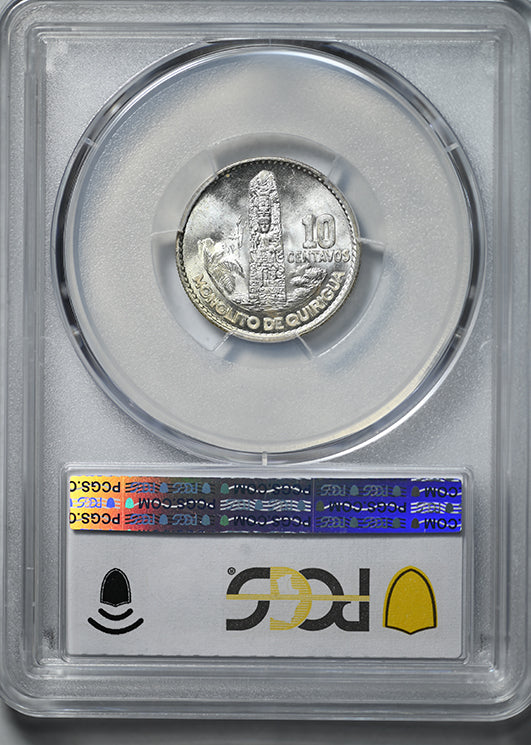 1960 Guatemala 10C Centavos PCGS MS66