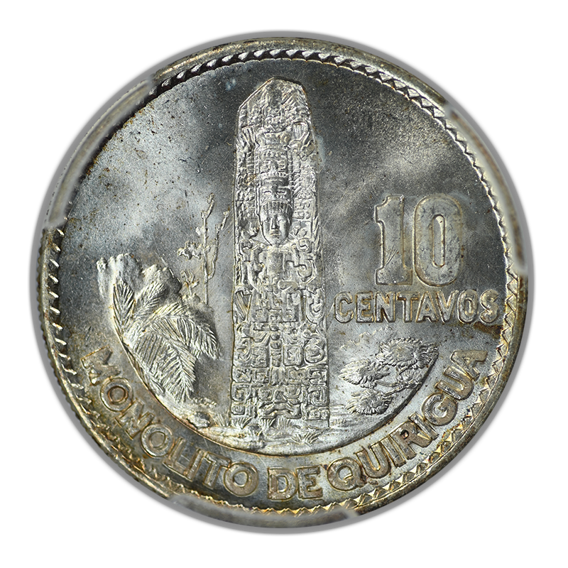 1960 Guatemala 10C Centavos PCGS MS66