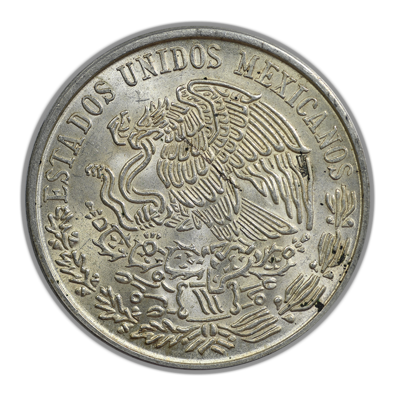 1978-Mo Doubled Die Obverse Mexico Silver 100P Cien Pesos PCGS MS63 KM-483.2 DDO