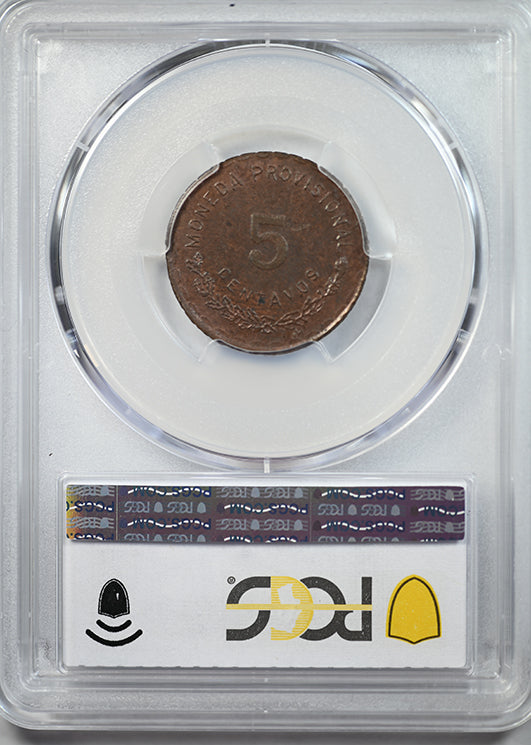 1915 Mexico Oaxaca 5C Centavos PCGS MS62BN KM-718