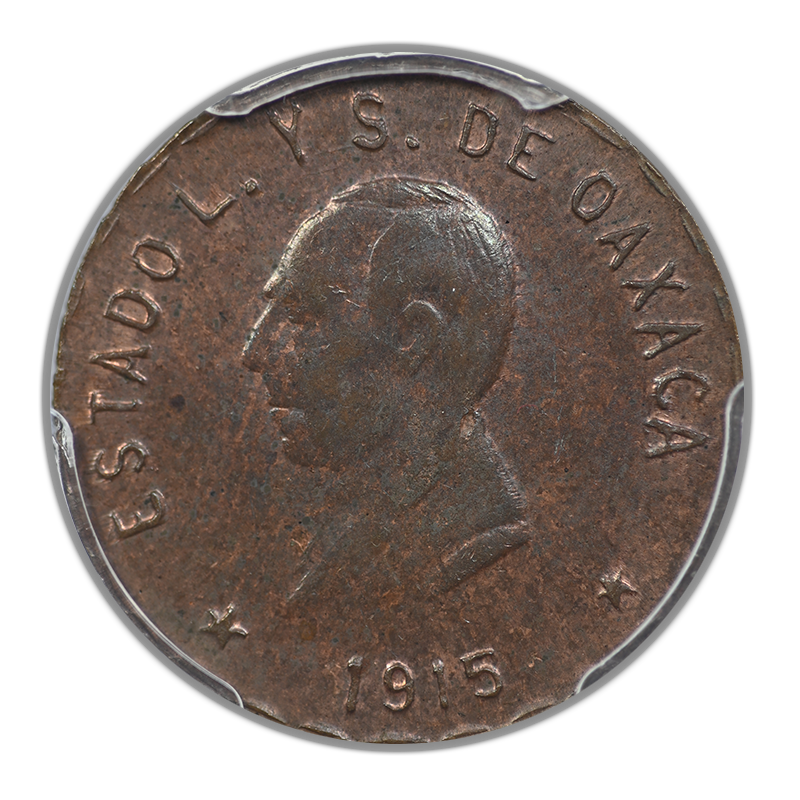 1915 Mexico Oaxaca 5C Centavos PCGS MS62BN KM-718