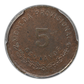 1915 Mexico Oaxaca 5C Centavos PCGS MS62BN KM-718