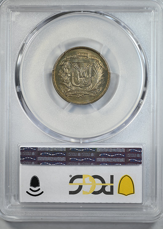 1956 Dominican Republic 5C Centavos PCGS MS65