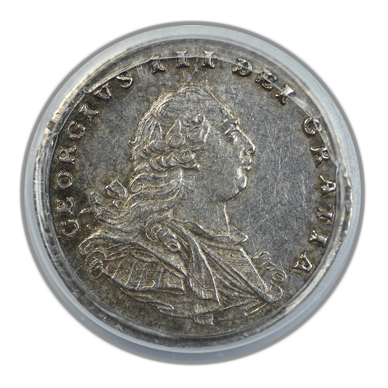 1792 Great Britain Silver 1D Penny Pence Maundy PCGS AU58 S-3760