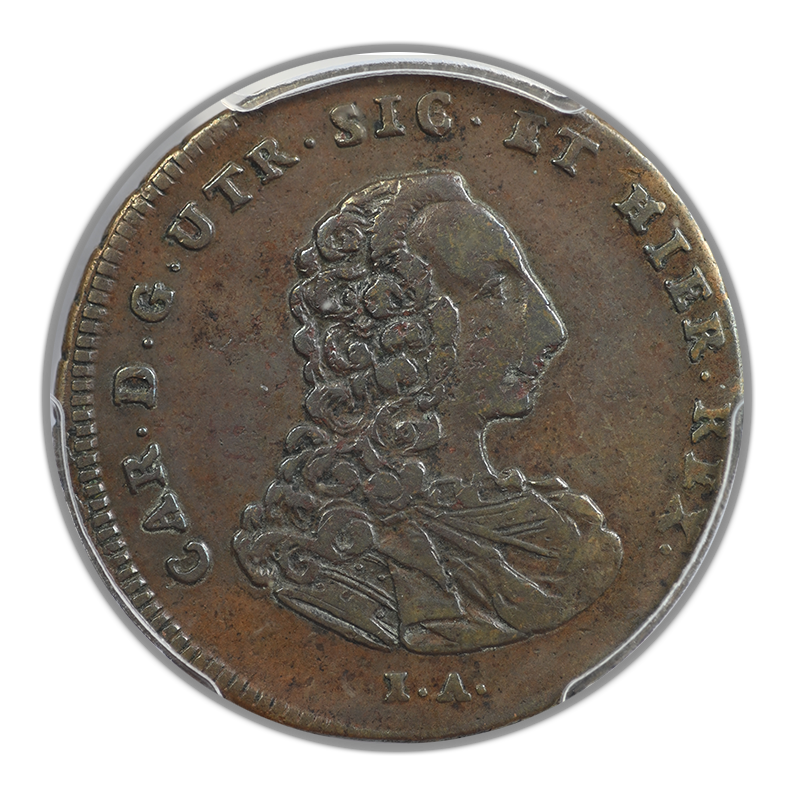 1756 IA Italy-Naples & Sicily 3 Tor PCGS VF35