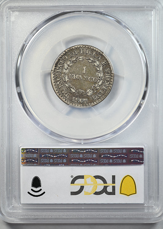 1807 Italy-Lucca Franco PCGS VF35 KM-23