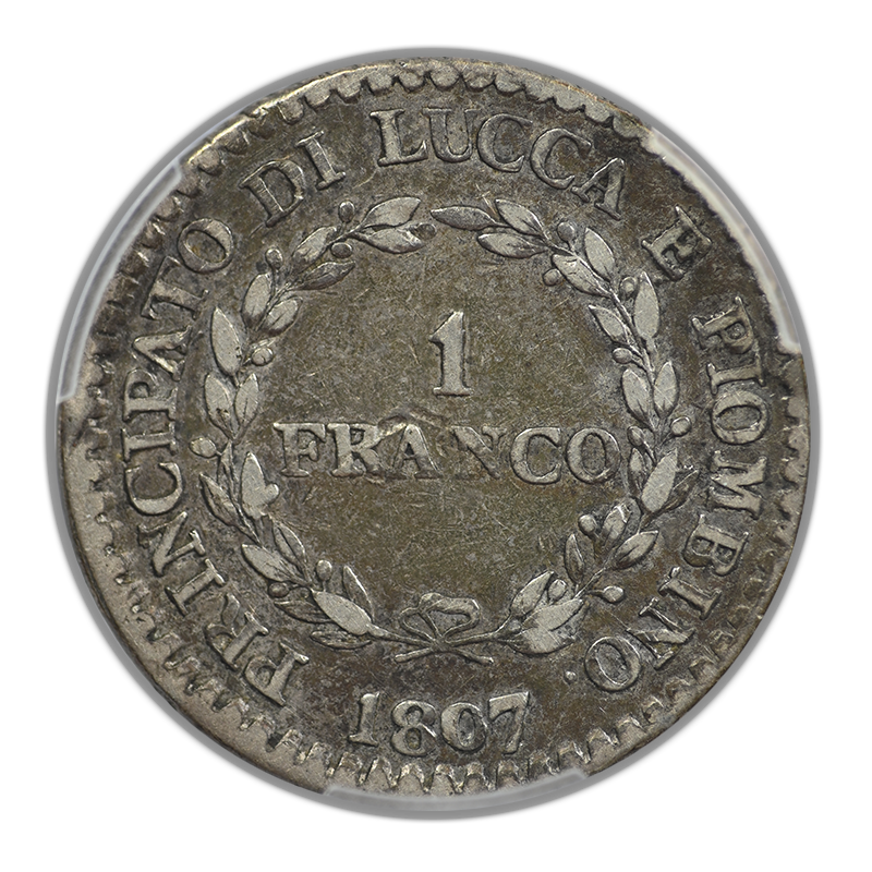 1807 Italy-Lucca Franco PCGS VF35 KM-23
