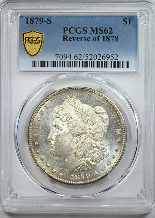 1879-S Morgan Dollar $1 PCGS MS62 - Reverse of 1878
