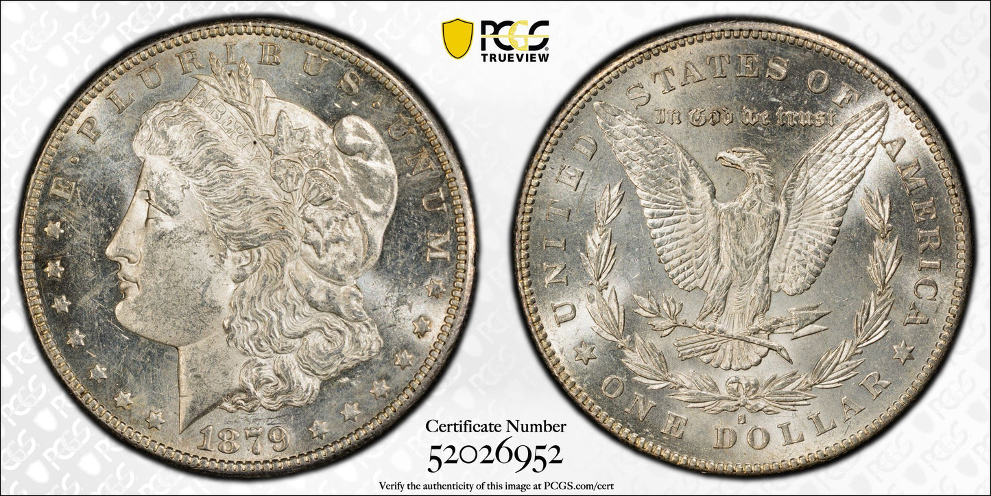 1879-S Morgan Dollar $1 PCGS MS62 - Reverse of 1878