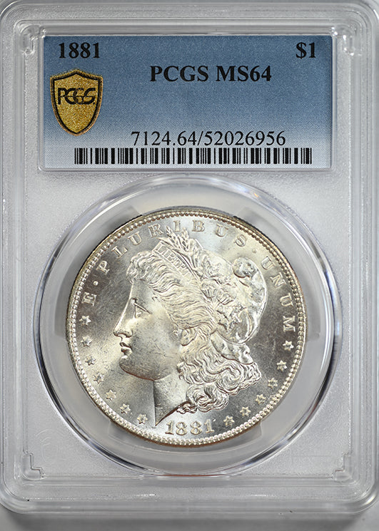 1881 Morgan Dollar $1 PCGS MS64