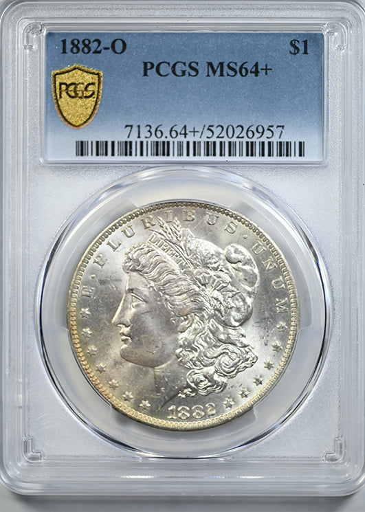 1882-O Morgan Dollar $1 PCGS MS64+