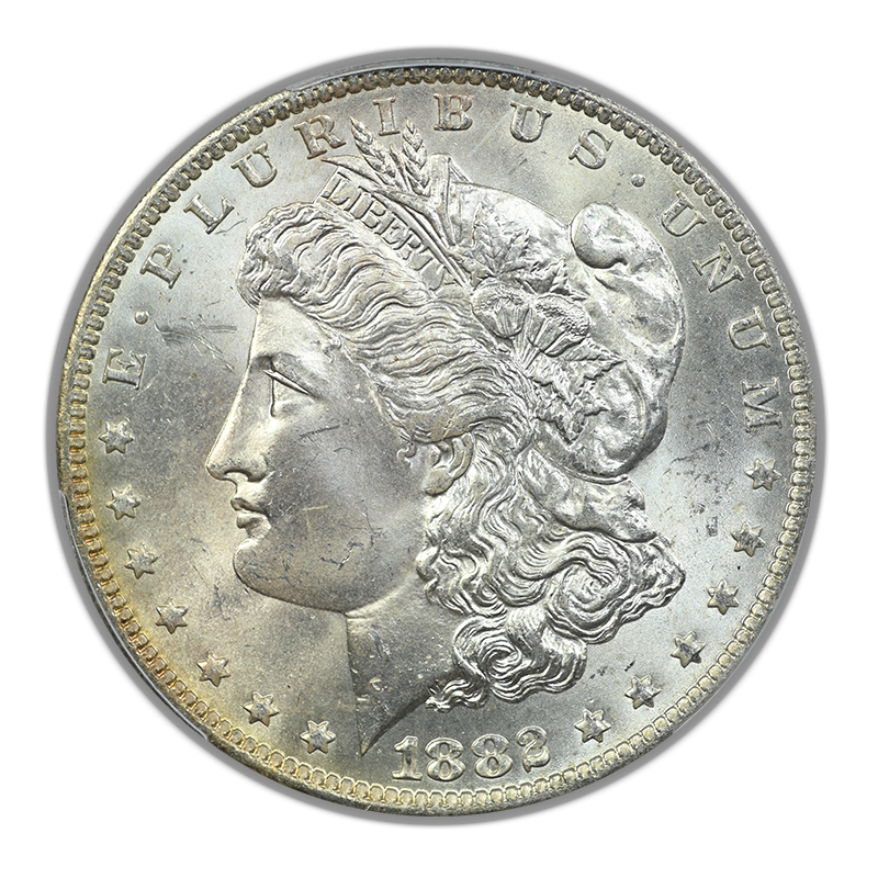 1882-O Morgan Dollar $1 PCGS MS64+